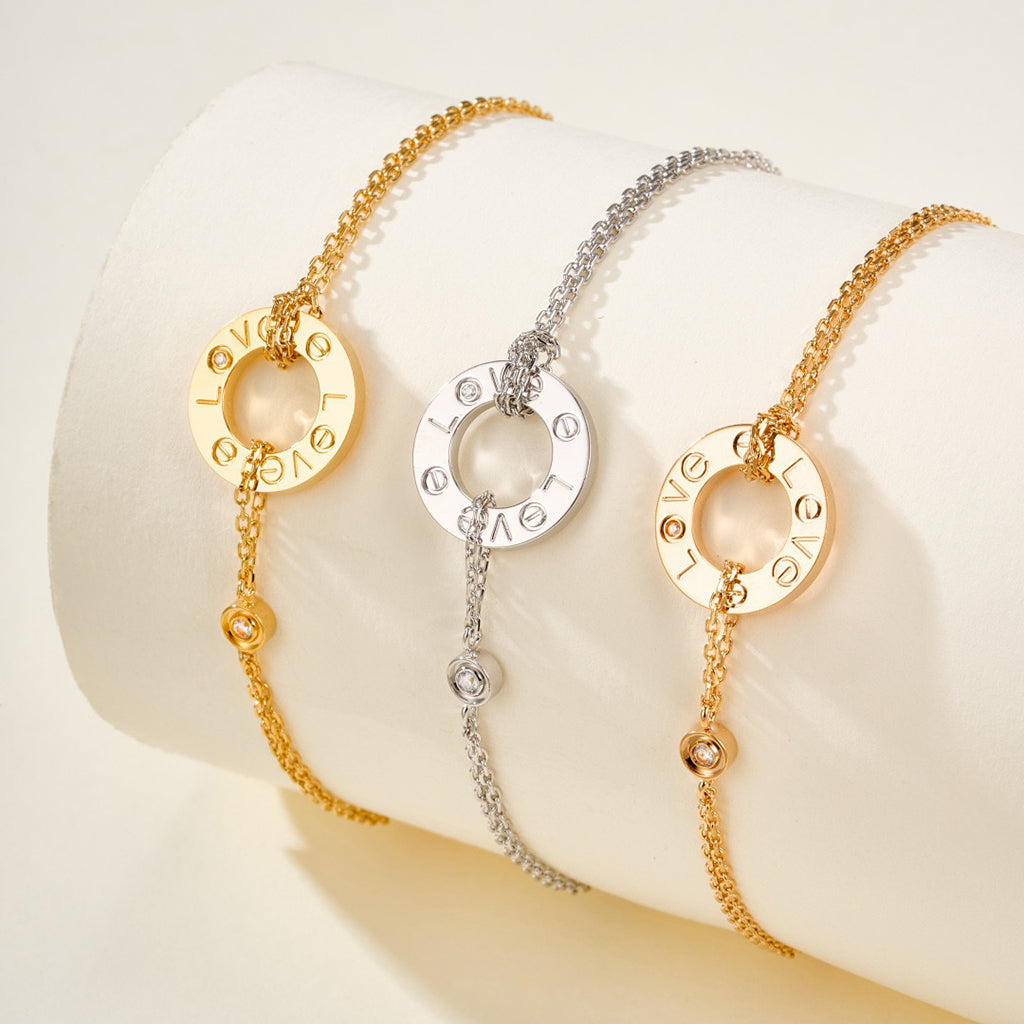 [Lumi Jewelry]LOVE BRACELET 2 DIAMOND