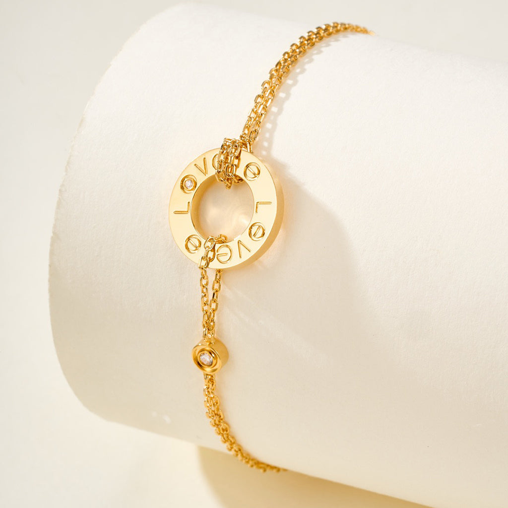 [Lumi Jewelry]LOVE BRACELET 2 DIAMOND