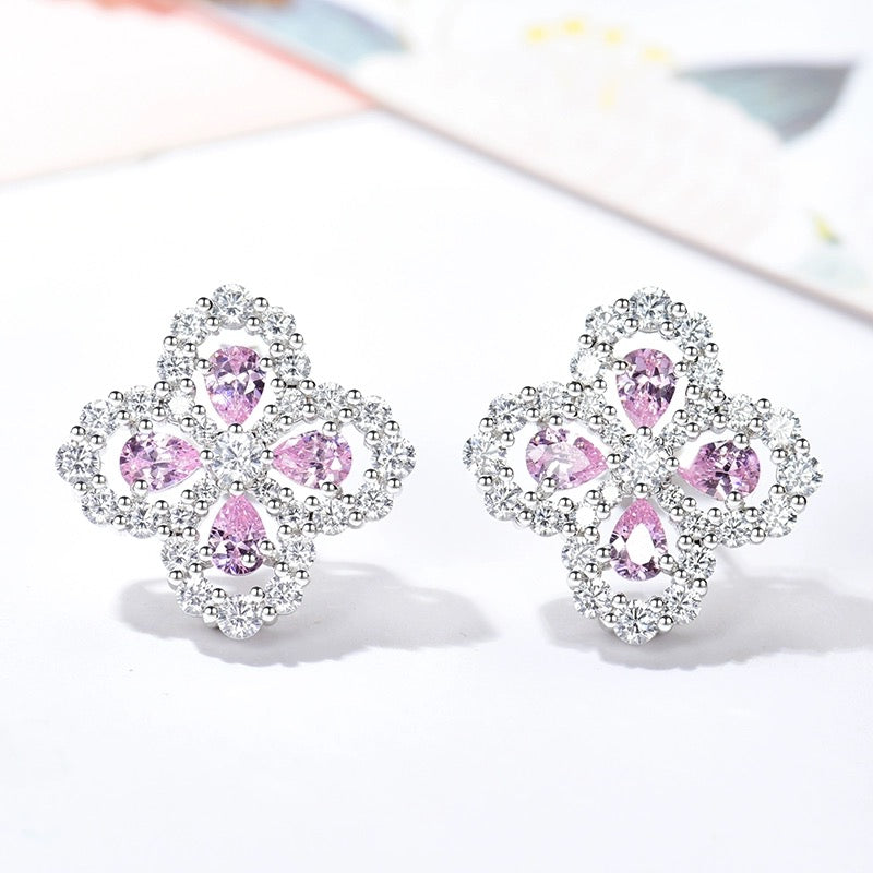 [Lumi Jewelry]LOOP EARRINGS FULL MOTIF DIAMOND 16MM