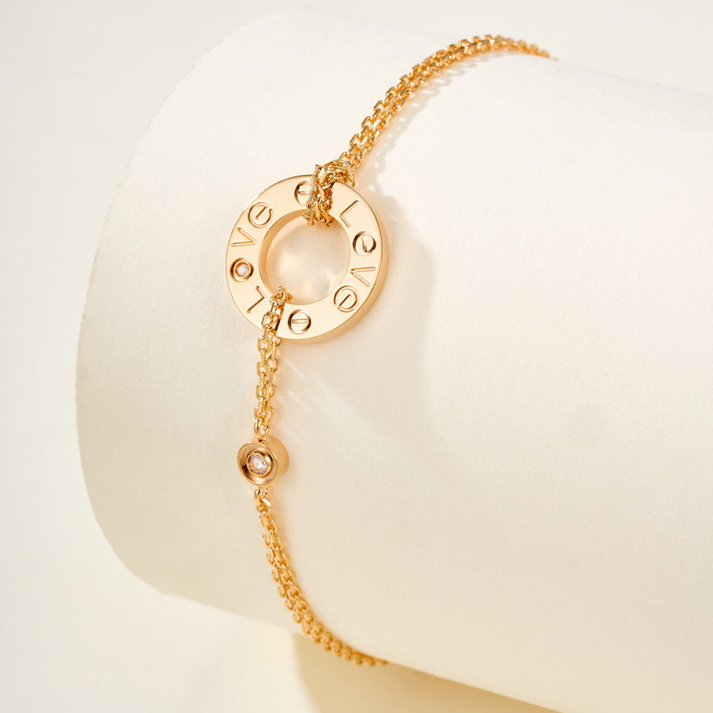 [Lumi Jewelry]LOVE BRACELET 2 DIAMOND