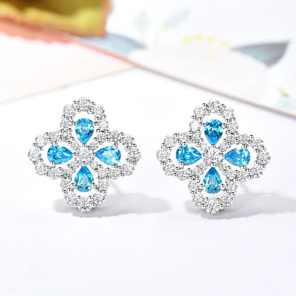 [Lumi Jewelry]LOOP EARRINGS FULL MOTIF DIAMOND 16MM
