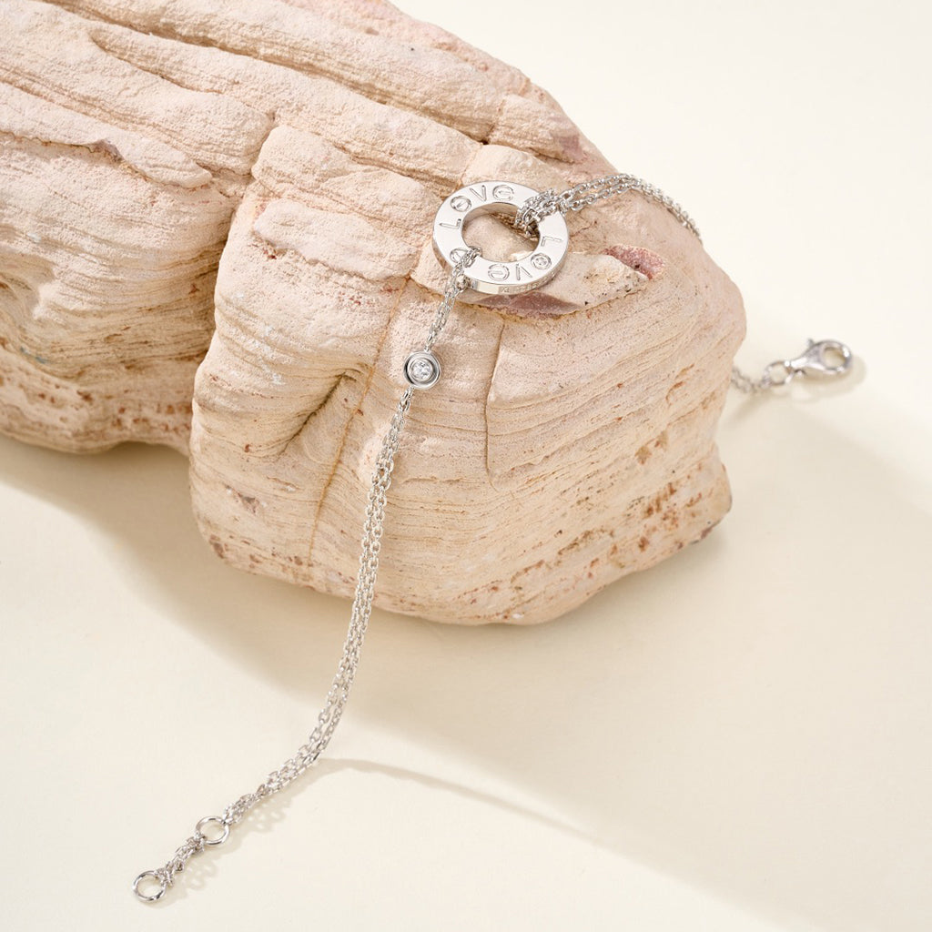 [Lumi Jewelry]LOVE BRACELET 2 DIAMOND
