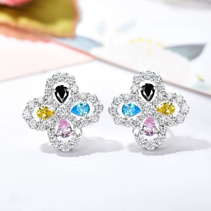 [Lumi Jewelry]LOOP EARRINGS FULL MOTIF DIAMOND 16MM