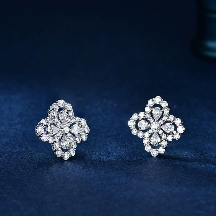 [Lumi Jewelry]LOOP EARRINGS FULL MOTIF DIAMOND 16MM