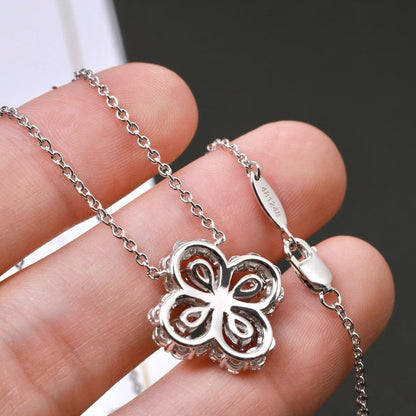 [Lumi Jewelry]LOOP NECKLACE FULL MOTIF DIAMOND 16MM MULTIPLE COLORS
