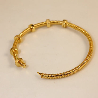 [Lumi Jewellery]CT- Ecrou Collection Nut & Screw Bracelet
