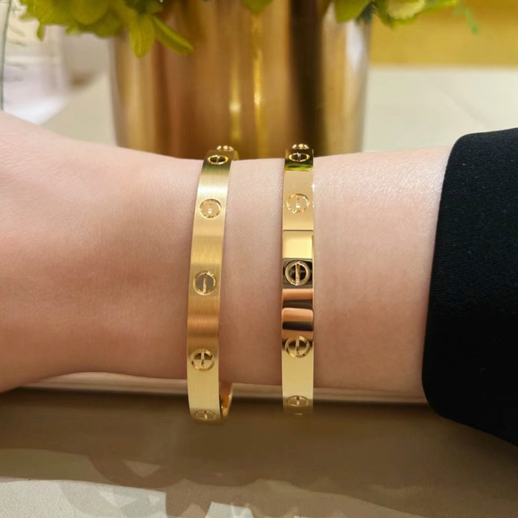 [Lumi Jewelry]LOVE BRACELET 6.1MM BRUSHED