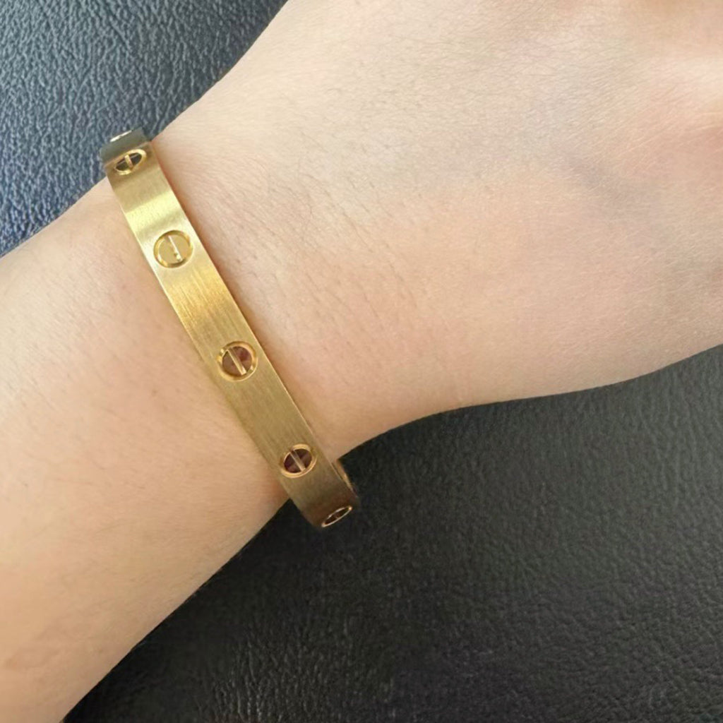 [Lumi Jewelry]LOVE BRACELET 6.1MM BRUSHED