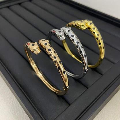 [Lumi Jewelry]PANTHERE DOUBLE HEADED OPEN BRACELET