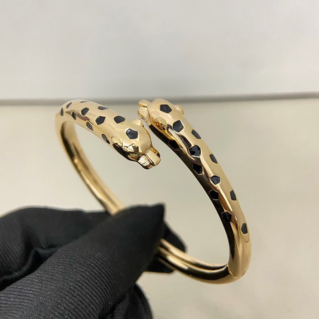 [Lumi Jewelry]PANTHERE DOUBLE HEADED OPEN BRACELET