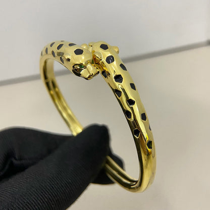 [Lumi Jewelry]PANTHERE DOUBLE HEADED OPEN BRACELET