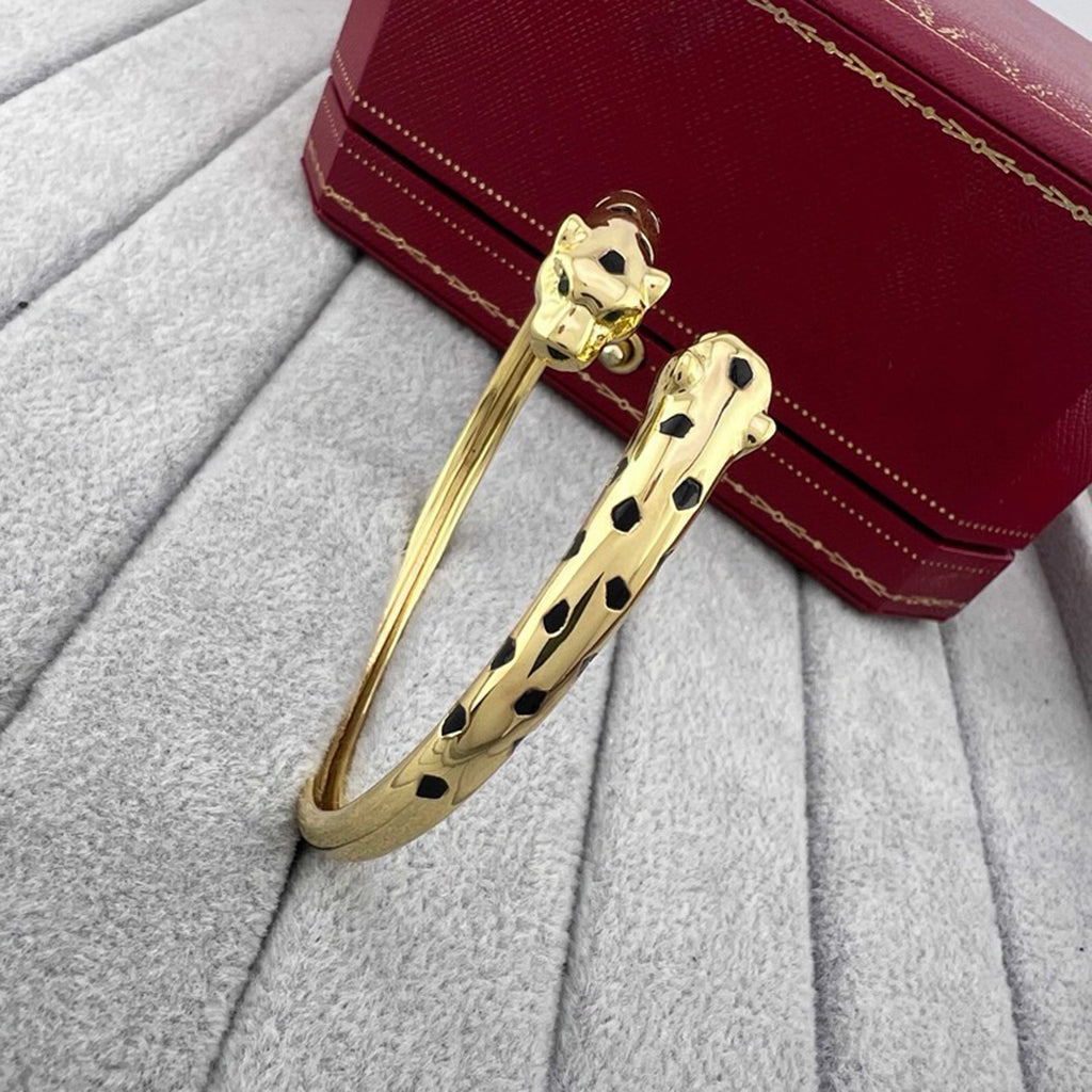 [Lumi Jewelry]PANTHERE DOUBLE HEADED OPEN BRACELET