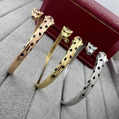 [Lumi Jewelry]PANTHERE DOUBLE HEADED OPEN BRACELET