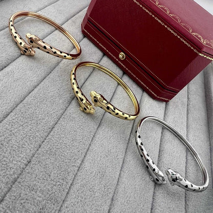 [Lumi Jewelry]PANTHERE DOUBLE HEADED OPEN BRACELET