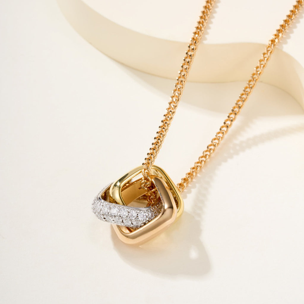 [Lumi Jewelry]TRINITY CUSHION NECKLACE COLLECTION