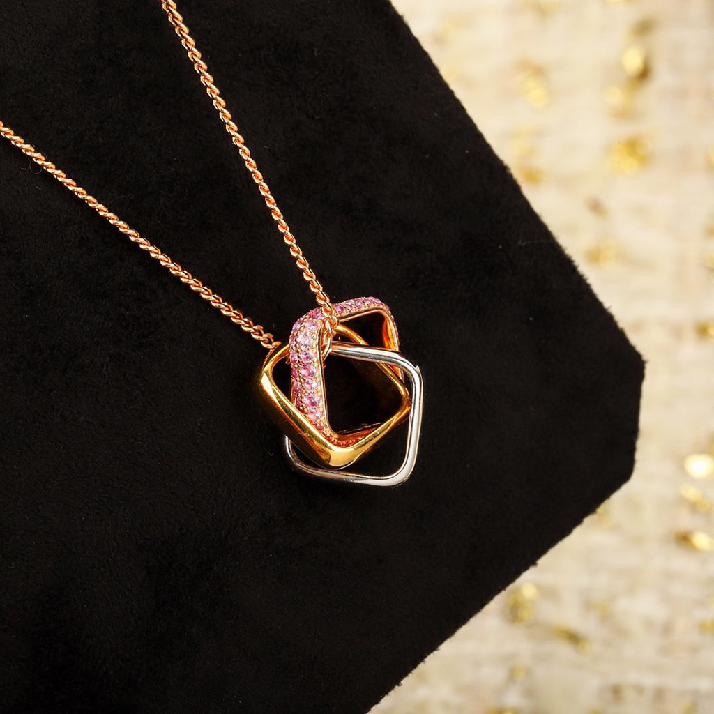 [Lumi Jewelry]TRINITY CUSHION NECKLACE COLLECTION