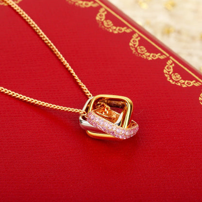 [Lumi Jewelry]TRINITY CUSHION NECKLACE COLLECTION