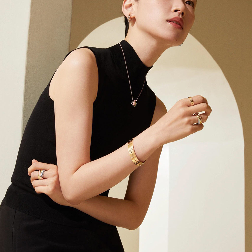 [Lumi Jewelry]TRINITY CUSHION NECKLACE COLLECTION