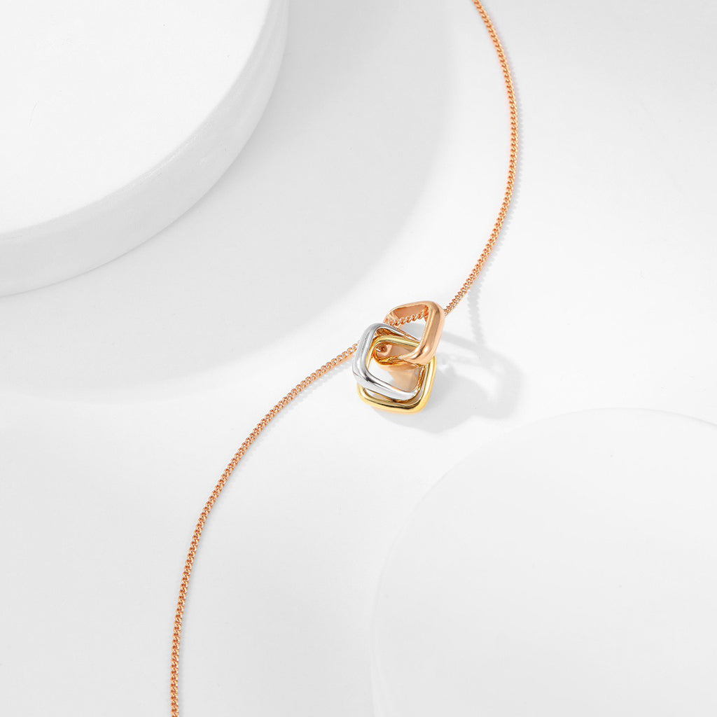 [Lumi Jewelry]TRINITY CUSHION NECKLACE COLLECTION