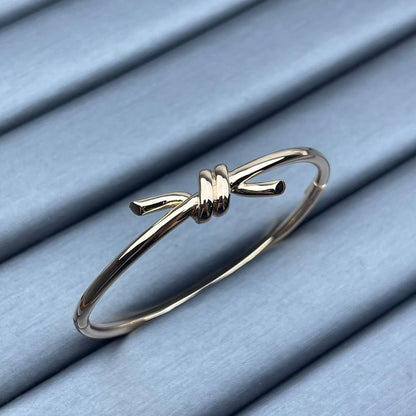 [Lumi Jewellery]TF-Knot 18K Gold Bangle