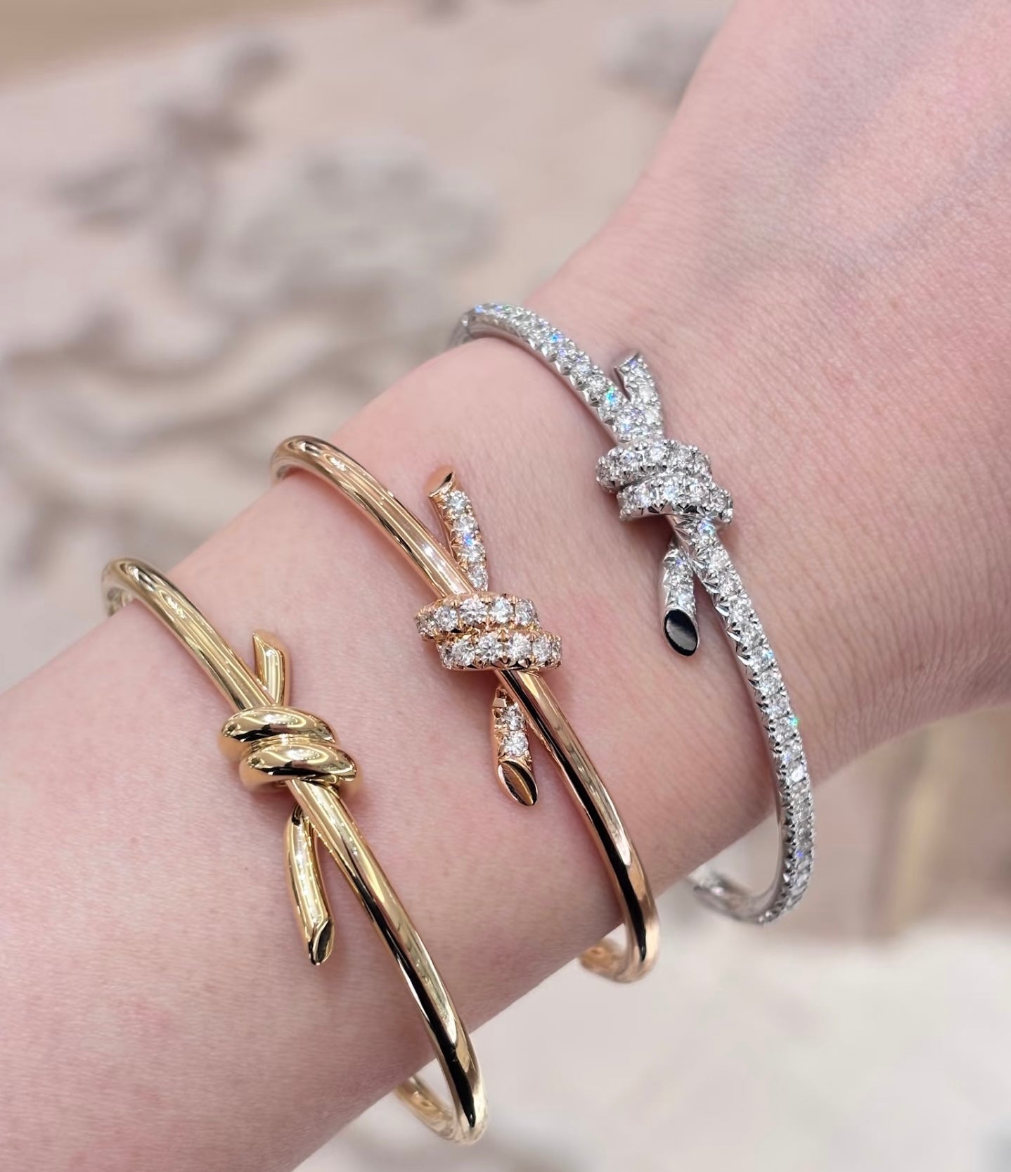 [Lumi Jewellery]TF-Knot 18K Gold Bangle