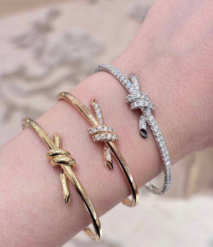 [Lumi Jewellery]TF-Knot 18K Gold Bangle