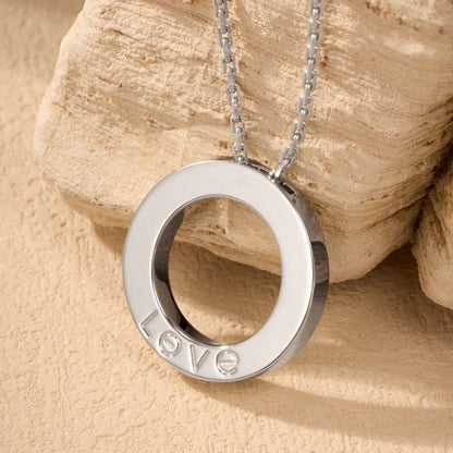 [Lumi Jewelry]LOVE NECKLACE 16MM  FULL DIAMOND