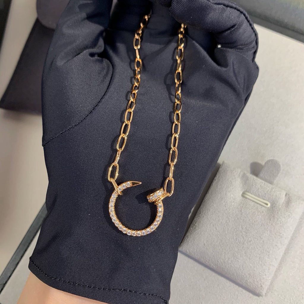 [Lumi Jewelry]JUSTE NECKLACE FULL DIAMONDS