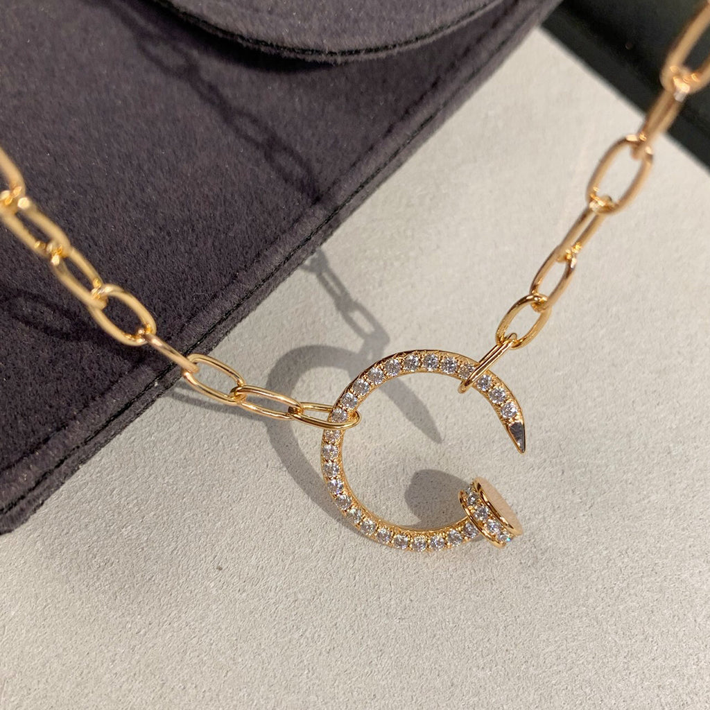 [Lumi Jewelry]JUSTE NECKLACE FULL DIAMONDS