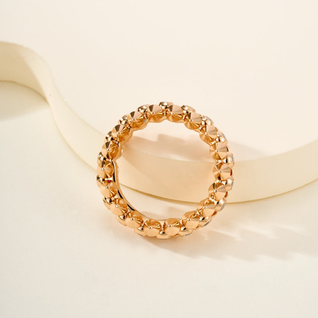 [Lumi Jewelry]CLASH 6.8MM DIAMOND MEDIUM RING