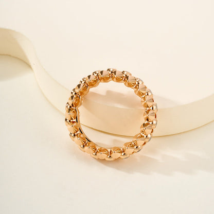 [Lumi Jewelry]CLASH 6.8MM DIAMOND MEDIUM RING