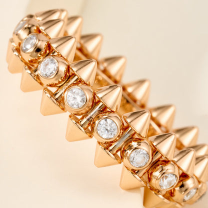 [Lumi Jewelry]CLASH 6.8MM DIAMOND MEDIUM RING