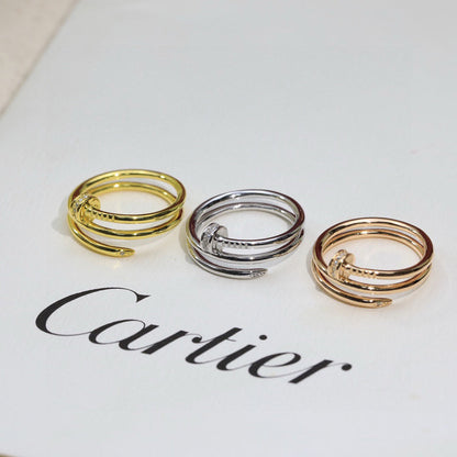 [Lumi Jewelry]JUSTE RING 4.8MM HALF DIAMOND
