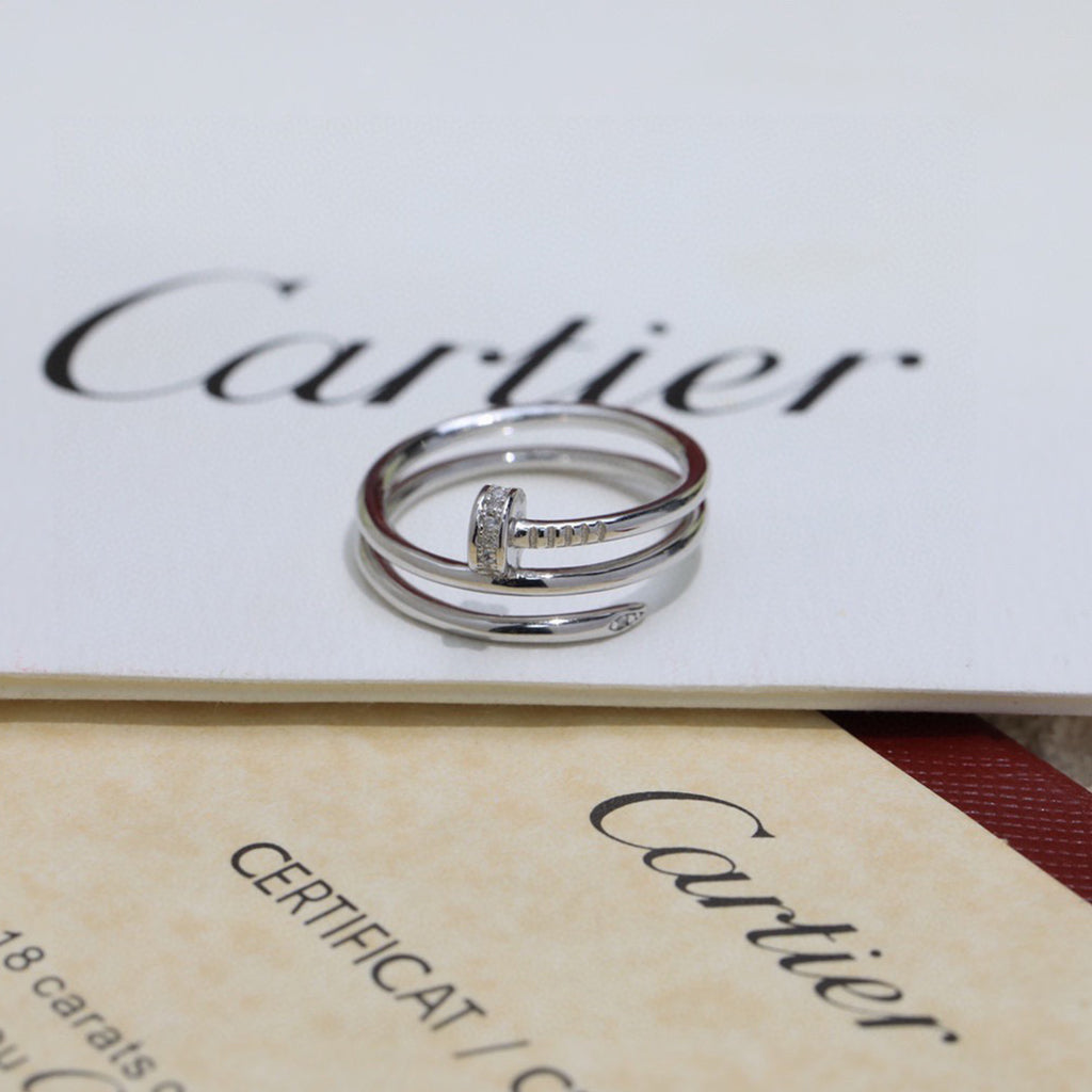 [Lumi Jewelry]JUSTE RING 4.8MM HALF DIAMOND