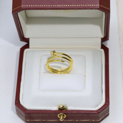 [Lumi Jewelry]JUSTE RING 4.8MM HALF DIAMOND