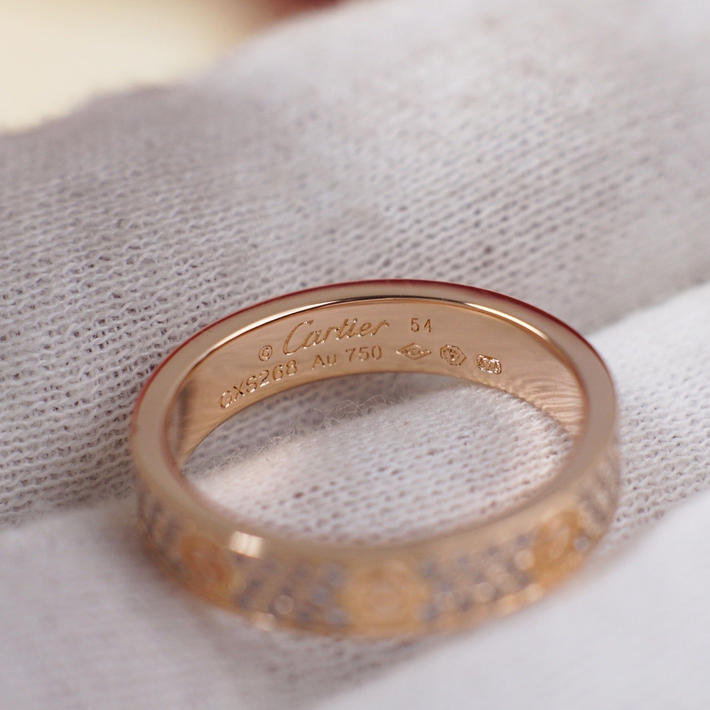 [Lumi Jewelry]LOVE RING 4.0MM DIAMOND PAVED