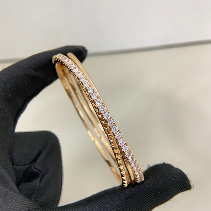 [Lumi Jewelry]ETINCELLE HALF-PAVED DIAMOND BRACELET