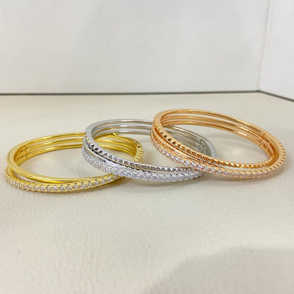 [Lumi Jewelry]ETINCELLE HALF-PAVED DIAMOND BRACELET