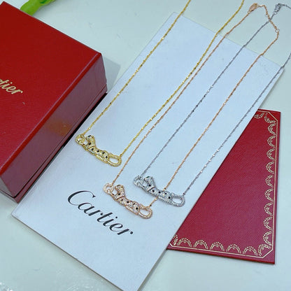 [Lumi Jewelry]PANTHERE PAVED DIAMOND NECKLACE