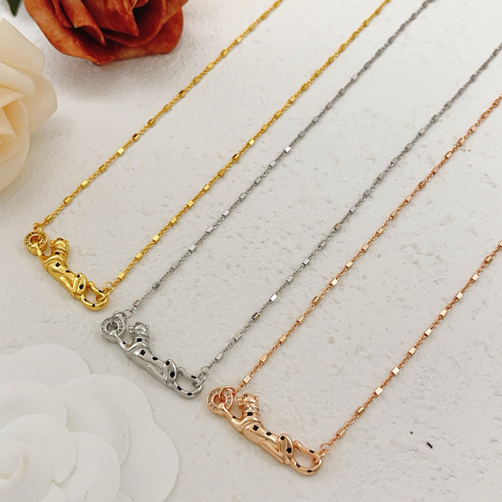 [Lumi Jewelry]PANTHERE FULL DIAMOND NECKLACE