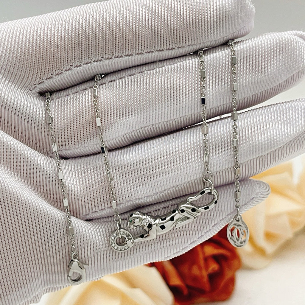 [Lumi Jewelry]PANTHERE FULL DIAMOND NECKLACE