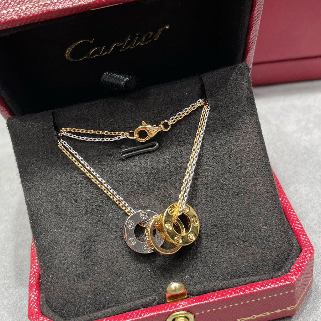 [Lumi Jewelry]LOVE 6 DIAMOND PENDANT NECKLACE