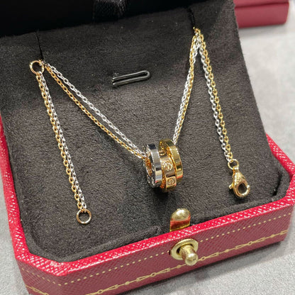 [Lumi Jewelry]LOVE 6 DIAMOND PENDANT NECKLACE