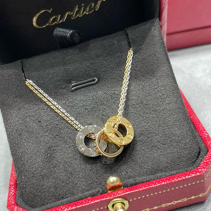 [Lumi Jewelry]LOVE 6 DIAMOND PENDANT NECKLACE