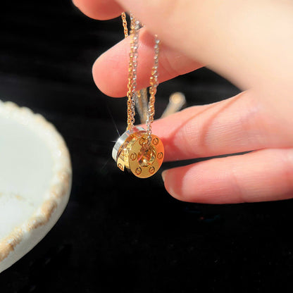 [Lumi Jewelry]LOVE 6 DIAMOND PENDANT NECKLACE