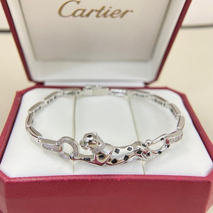 [Lumi Jewelry]PANTHERE HALF DIAMOND ON CHAIN BRACELET