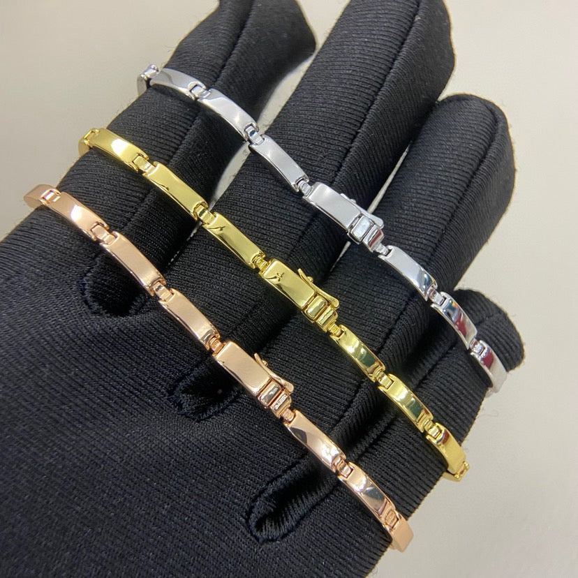 [Lumi Jewelry]PANTHERE HALF DIAMOND ON CHAIN BRACELET