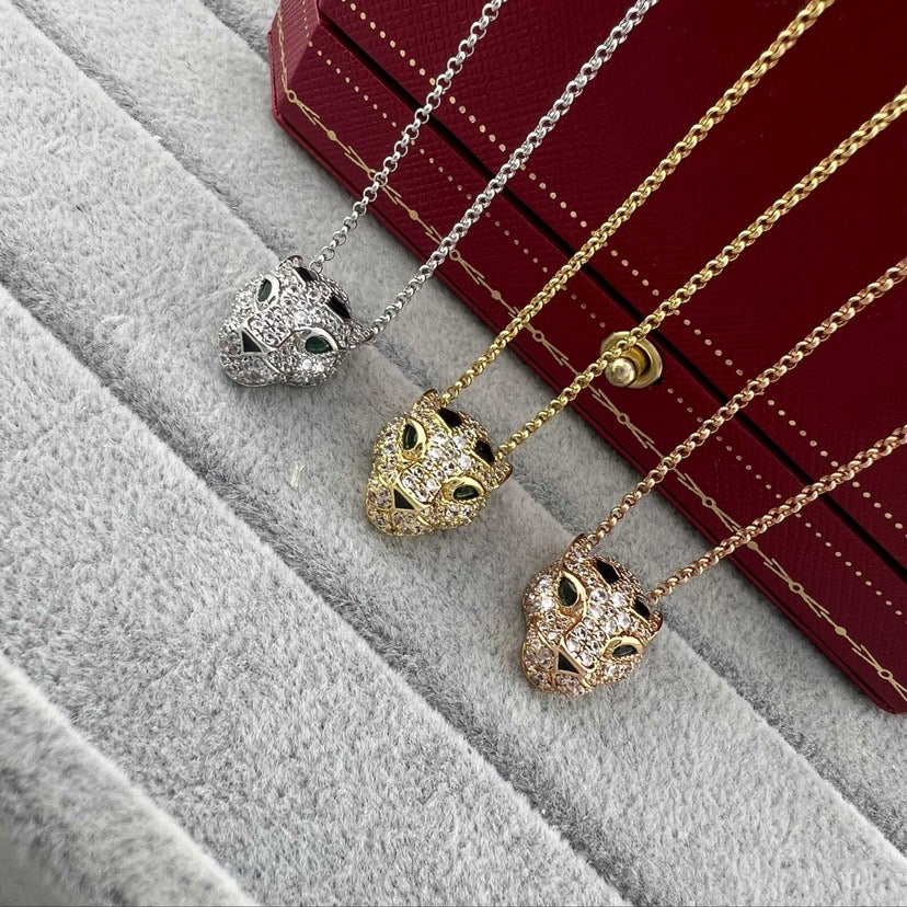 [Lumi Jewelry]PANTHERE FULL DIAMOND NECKLACE