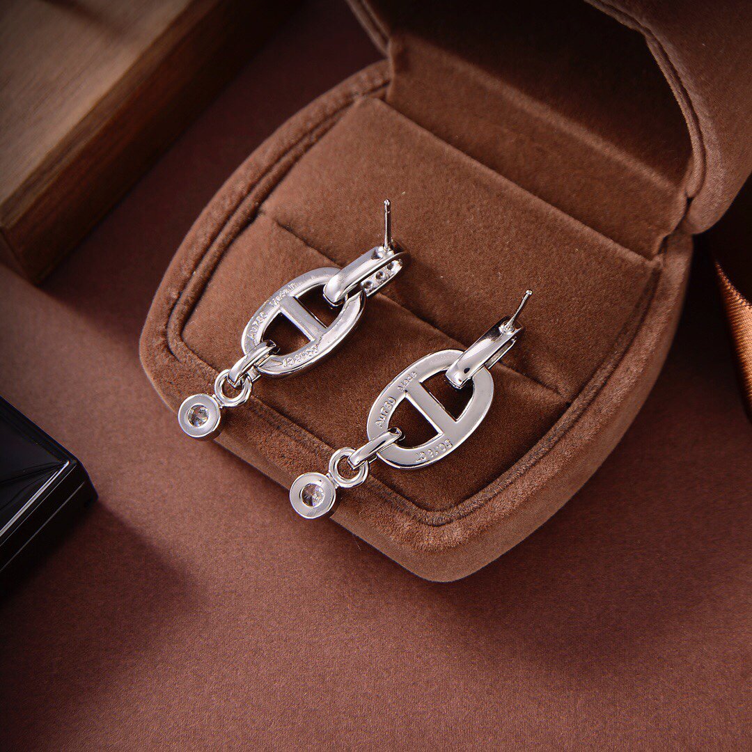 [Lumi Jewelry]HM CHAINE DIAMOND EARRINGS