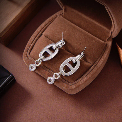 [Lumi Jewelry]HM CHAINE DIAMOND EARRINGS